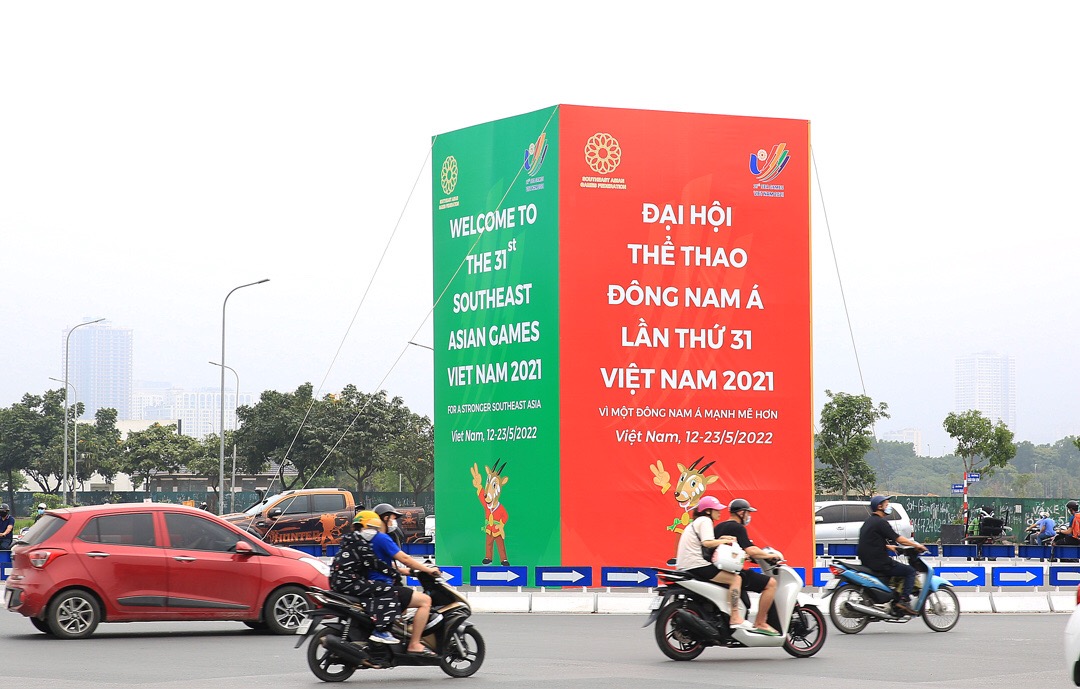 Panô giới thiệu về SEA Games 31 tại Việt Nam